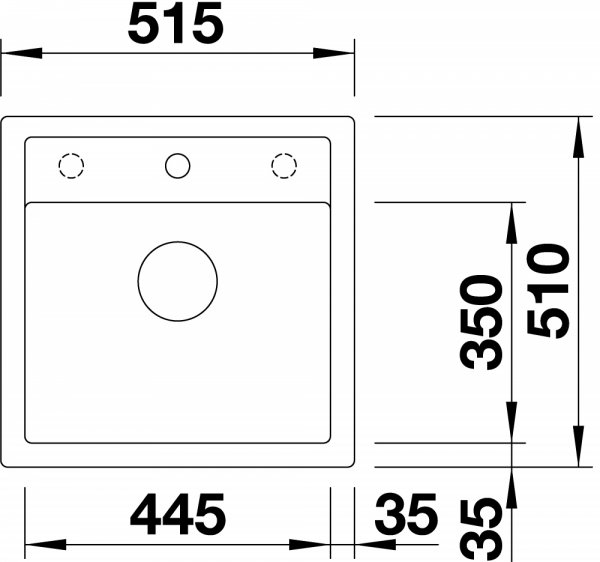 Blanco Dalago 5 s excentrom - Antracit - 3