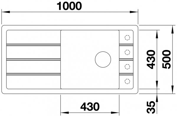Blanco Faron XL 6 S - Antracit - 6