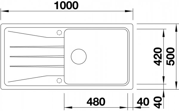 Blanco Sona XL 6 S - Antracit - 7