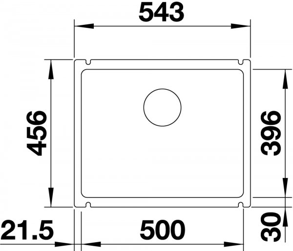 Blanco Subline 500-U keramika - Čierna - 4