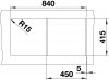 Blanco Favum 45 S - Antracit - 2